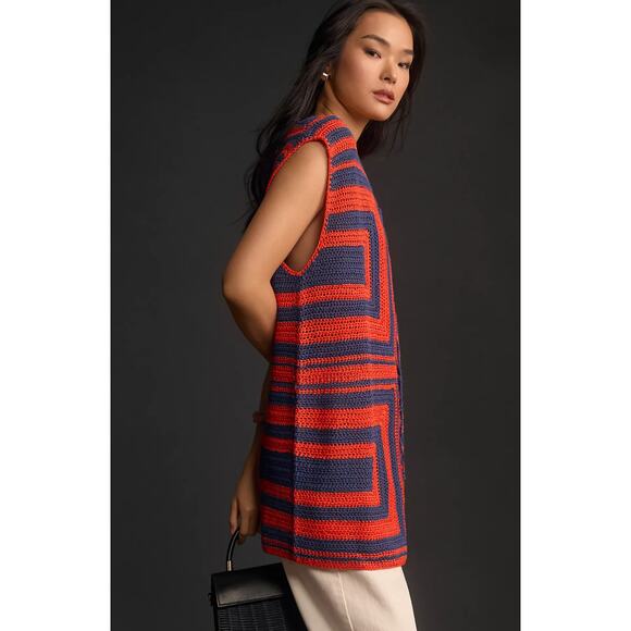 NWT Anthropologie FRNCH Crochet Sweater Vest - Medium - Picture 1 of 4